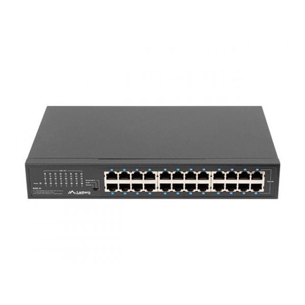 SWITCH LANBERG 24 PUERTOS GIGABIT ETHERNET RACK 19"