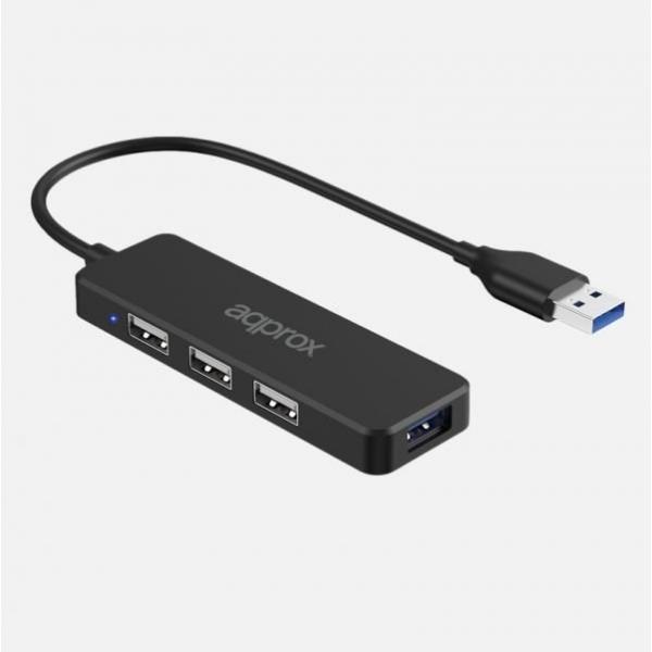 Hub USB 2.0 - 3.0 APPROX a 4 porte