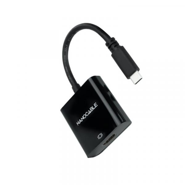 Nanocable Convertitore da USB-C / M a HDMI / H Nero 15 cm