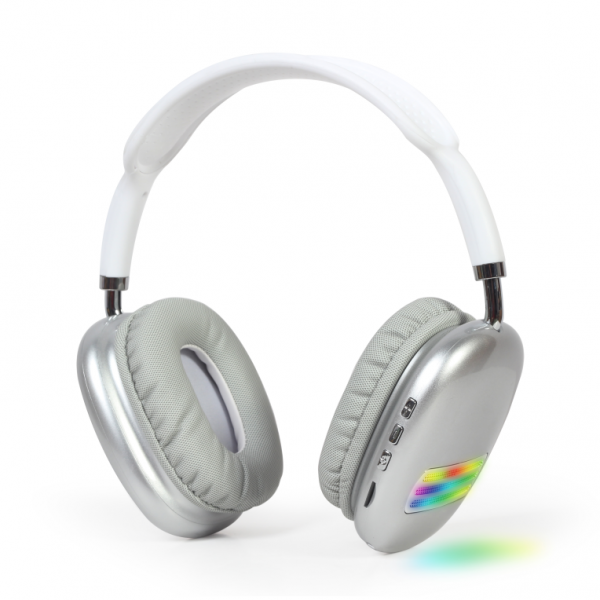 CUFFIE STEREO BLUETOOTH GEMBIRD CON EFFETTO LUCE LED BIANCA