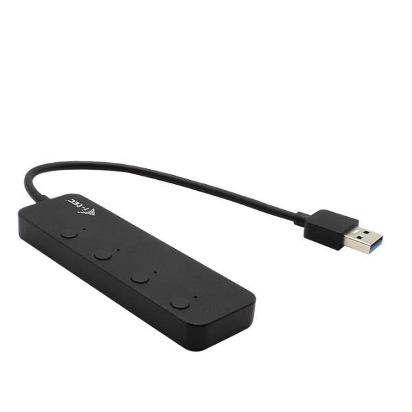 Hub metallico USB 3.0 4 PORT con indiv