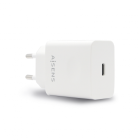 AISENS Cargador Gan 65W, 2xUSB-C PD3.0 QC4.0, 1xUSB-A QC3.0, Blanco