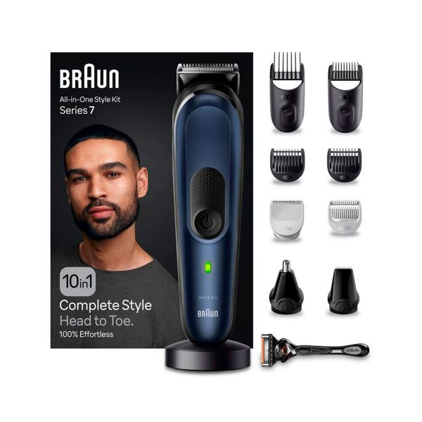 Braun Mgk7421 Trimmer All-In-One con 8 accessori