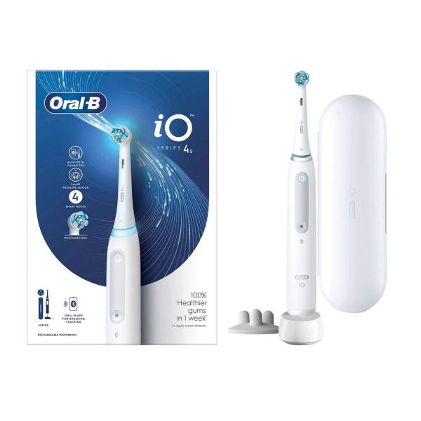 Braun oral-b Io 4S bianco + spazzolino elettrico ricaricabile / custodia