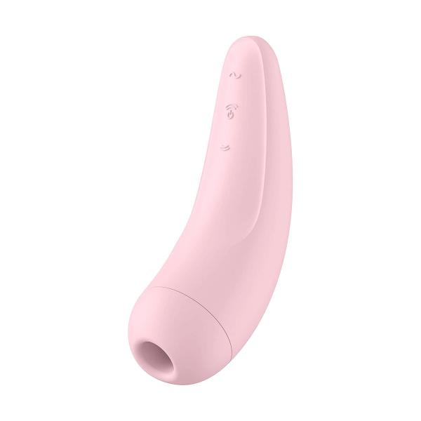 Satisfyer Vibratore a onda di pressione rosa Curvy 2+ con app SATISFYER Connect
