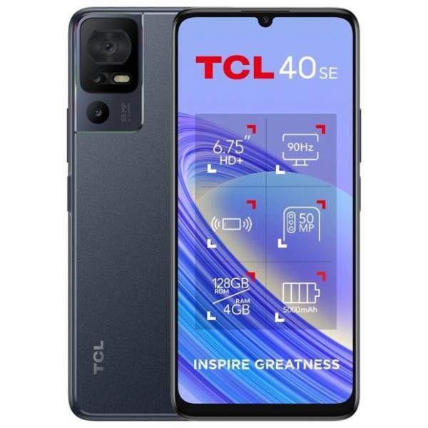 Cellulare TCL 40se grigio scuro 4G 6.75 "-OC2.3-4GB-128GB