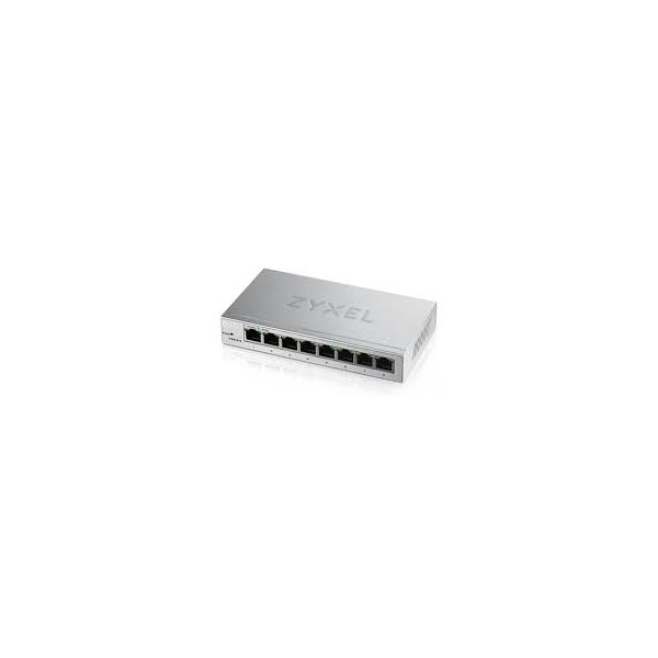 ZYXEL GS1200-8 Managed Gigabit Ethernet (10/100/1000) Argento
