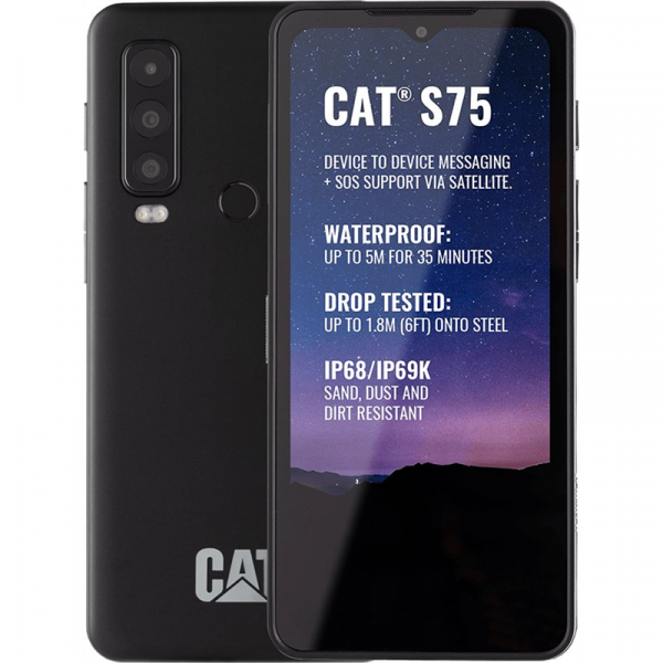 CAT S75 ( WIFI/5G/SATELLITE) 6+128GB BLACK OEM