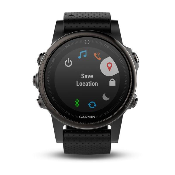 Composición Vagabundo reinado Garmin fenix 5S sapphire edition premium multisport GPS watch black