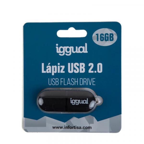 iggual Penna USB 2.0 16GB PEN16 Nero