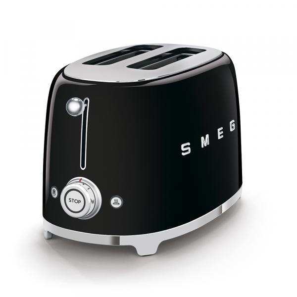 Smeg toaster 2X2 50´ style black tsf01bleu