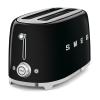 Smeg toaster 4X2 50´style black tsf02bleu