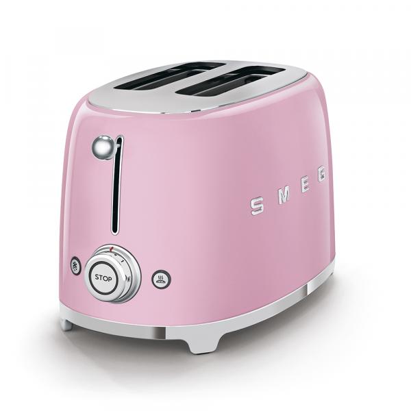 Smeg toaster 2X2 50´style pink tsf01pkeu