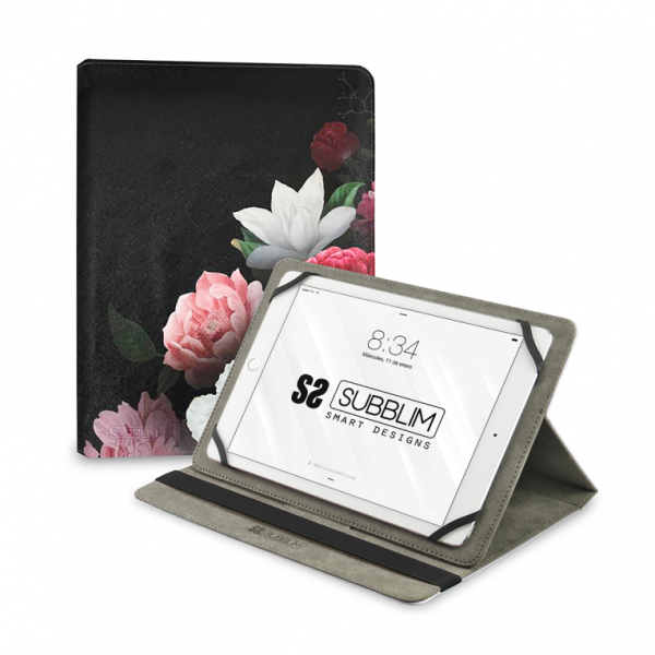 CUSTODIA PER TABLET SUBBLIM TRENDY CASE ROSES 11"