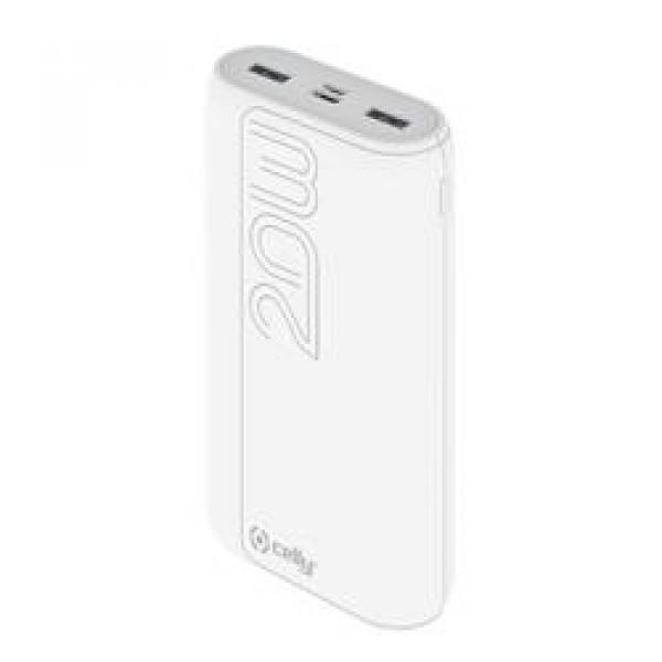 Power Bank Celly 20a Pd 22w Bianco