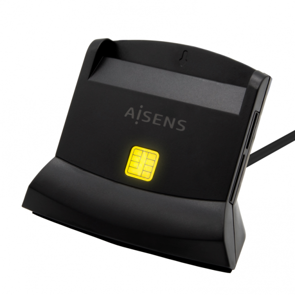 AISENS DNI SIM MICRO SD MMC RS-MMC MMC Micro USB-C LETTORE DI SCHEDE NERO