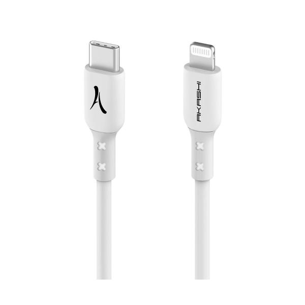 Akashi Bianco / Cavo USB-c (m) A Lightning (m) 1.5m