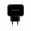 AISENS 17W 5V 3.4A 2xUSB CARICATORE USB CON CONTROLLO AI NERO