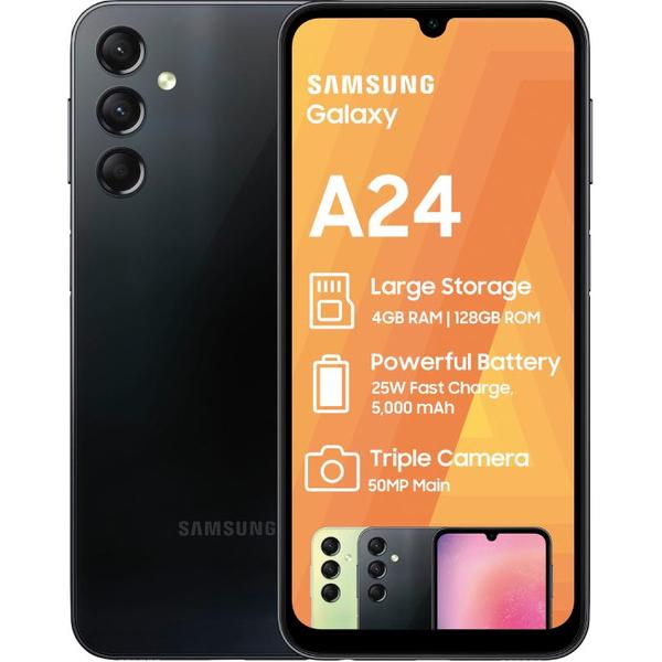 helbrede give broderi Samsung Galaxy A24 (A245) Dual LTE 128GB 6GB RAM Black