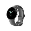 Google Pixel Watch polished silver stainless steel 41mm chalk active band DE