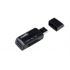 NATEC MINI ANT 3 SDHC MMC M2 MICROSD USB 2.0 CARD READER NERO