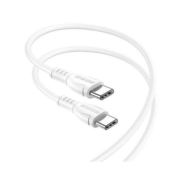 Câble de données BX51 (USB-C / USB-C 10 2.44 60W) Blanc (Blanc)