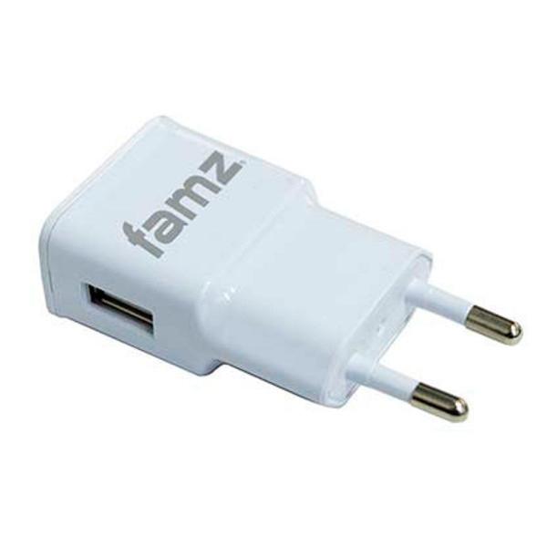 Caricabatterie USB universale 1000 mAh Bianco