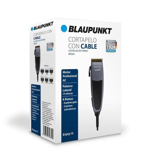 Blaupunkt BP5001/ Corded Hair Clipper/ 9 Accessories