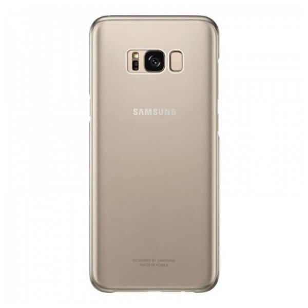 Gold Samsung Clear Cover case for Galaxy S8 Plus EF-QG955CFE
