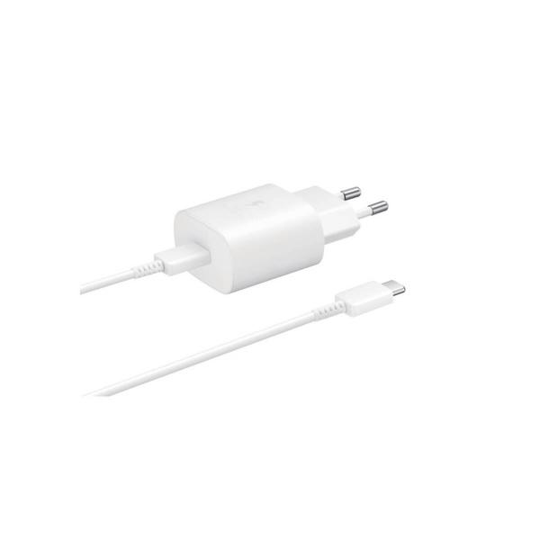 Ultra fast network charger Samsung EP-TA800 25W (Type-C) White (blister)