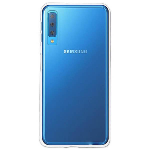 Estojo transparente de silicone em gel para Samsung Galaxy A7 (2018)