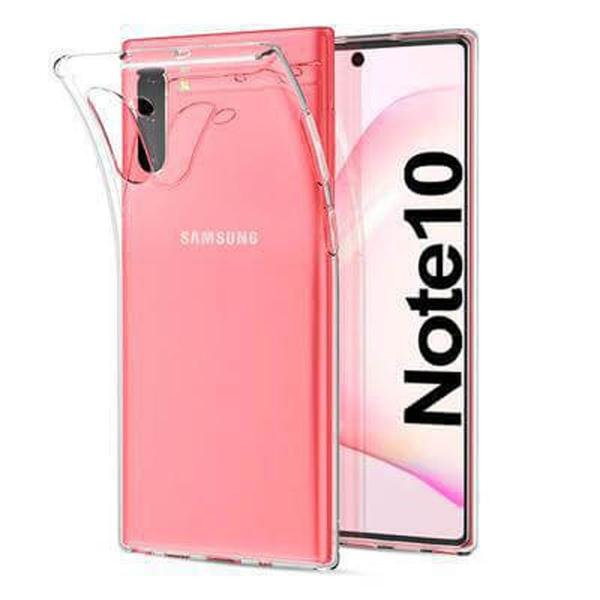 Funda Silicona gel Samsung Galaxy Note 10 Transparente