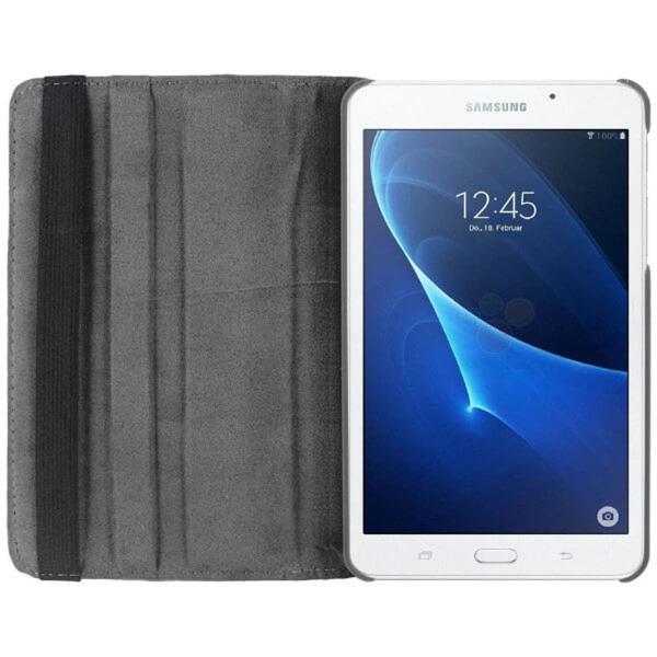 Rotating Leather Case Samsung Tab A (2016) T280 / T285 Black