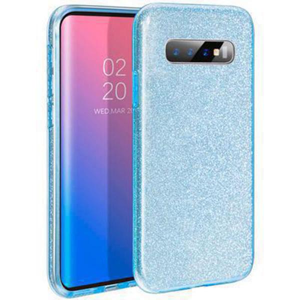 Custodia in gel di silicone Samsung Galaxy S10 4G Shine Blue