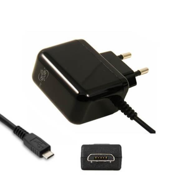 Black MicroUSB wall charger