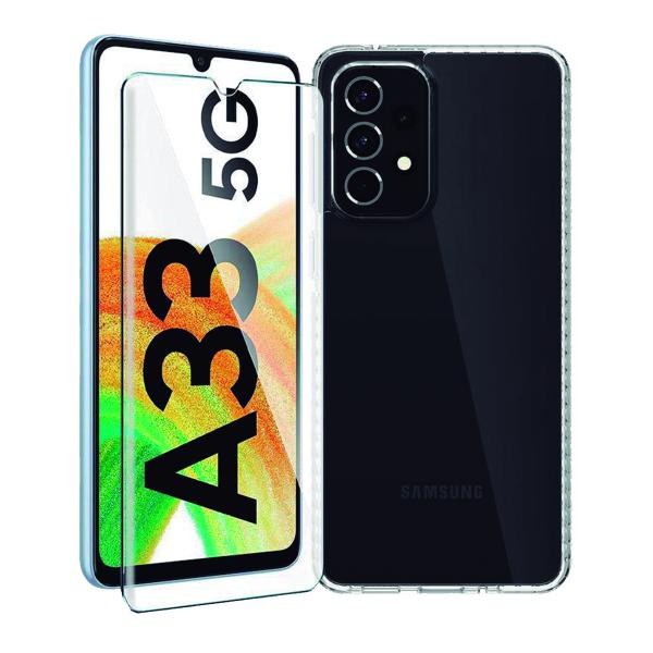 Hartglasschutz + Hybridhülle Samsung Galaxy A33 5G