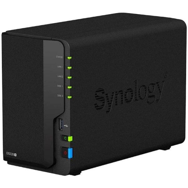 NAS Synology Diskstation DS220+/ 2 Schächte 3,5&quot;- 2,5&quot;/ 2 GB DDR4/ Tower-Format