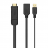 AISENS CONVERTITORE ATTIVO HDMI 2.0 A DISPLAYPORT V1.2 HDMI M-USB M-DP H NERO 10CM