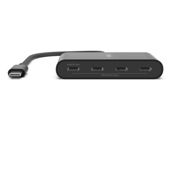 Connectez USB-c à un concentrateur USB-c à 4 ports