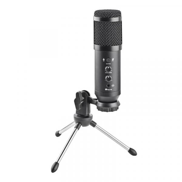 MICROPHONE UNIDIRECTIONNEL NGS AVEC TRÉPIED ET USB