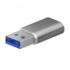 AISENS USB 3.2 GEN2 MINI ADAPTER USB 2.03A TYP USB-C HA M GRAU