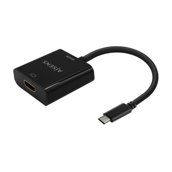 AISENS CONVERTISSEUR USB-C VERS HDMI 4K30HZ USB-C M-HDMI F NOIR 15CM