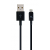 GEMBIRD 8-PIN CHARGING AND DATA CABLE, 1 M, BLACK