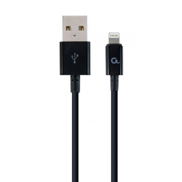 GEMBIRD 8-PIN CHARGING AND DATA CABLE, 2M, BLACK