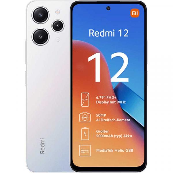 Xiaomi Redmi 12 4/128 Go Argent polaire UE