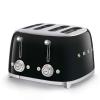 Smeg toaster 4X4 50´style black tsf03bleu