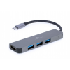 GEMBIRD MULTIPORT-ADAPTER USB TYP C 2 IN 1 HUB, HDMI