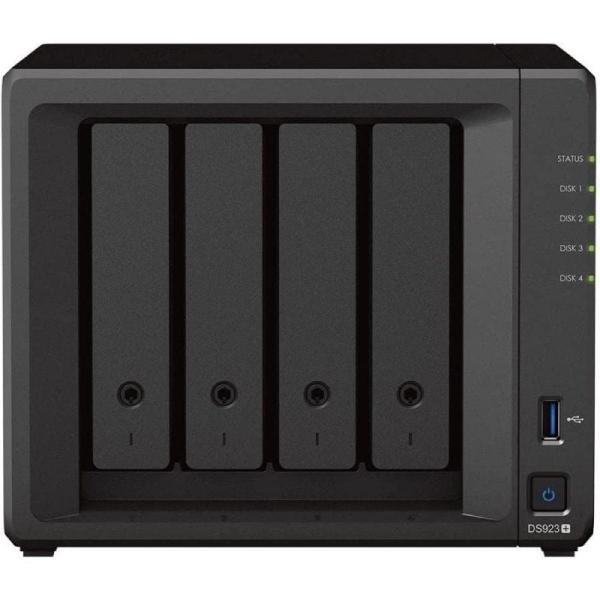 NAS Synology Diskstation DS923+/ 4 Schächte 3,5&quot;- 2,5&quot;/ 4 GB DDR4/ Tower-Format