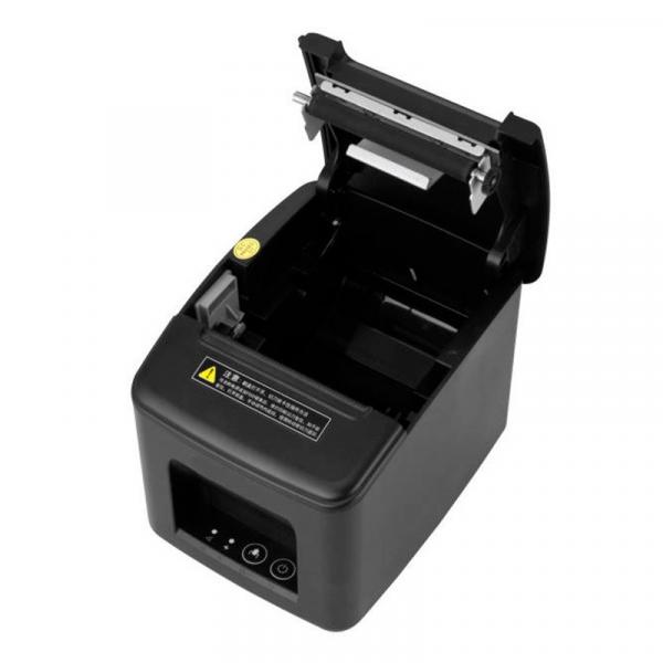 Impressora térmica de bilhetes aproximada USB preta