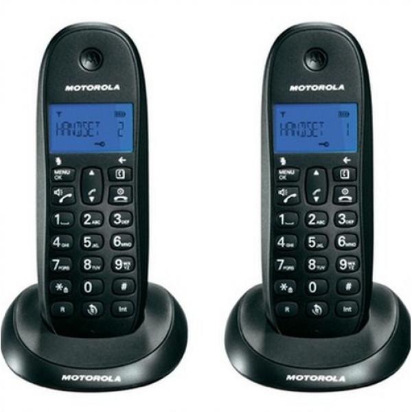 Teléfonos Fijos Inalámbricos y de Sobremesa - Motorola C1001CB+ Negro / Teléfono  inalámbrico MOTOROLA, Negro